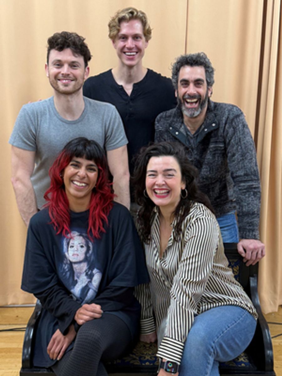 Full Cast Set For DRACULA, A COMEDY OF TERRORS at Menier Chocolate Factory Image
