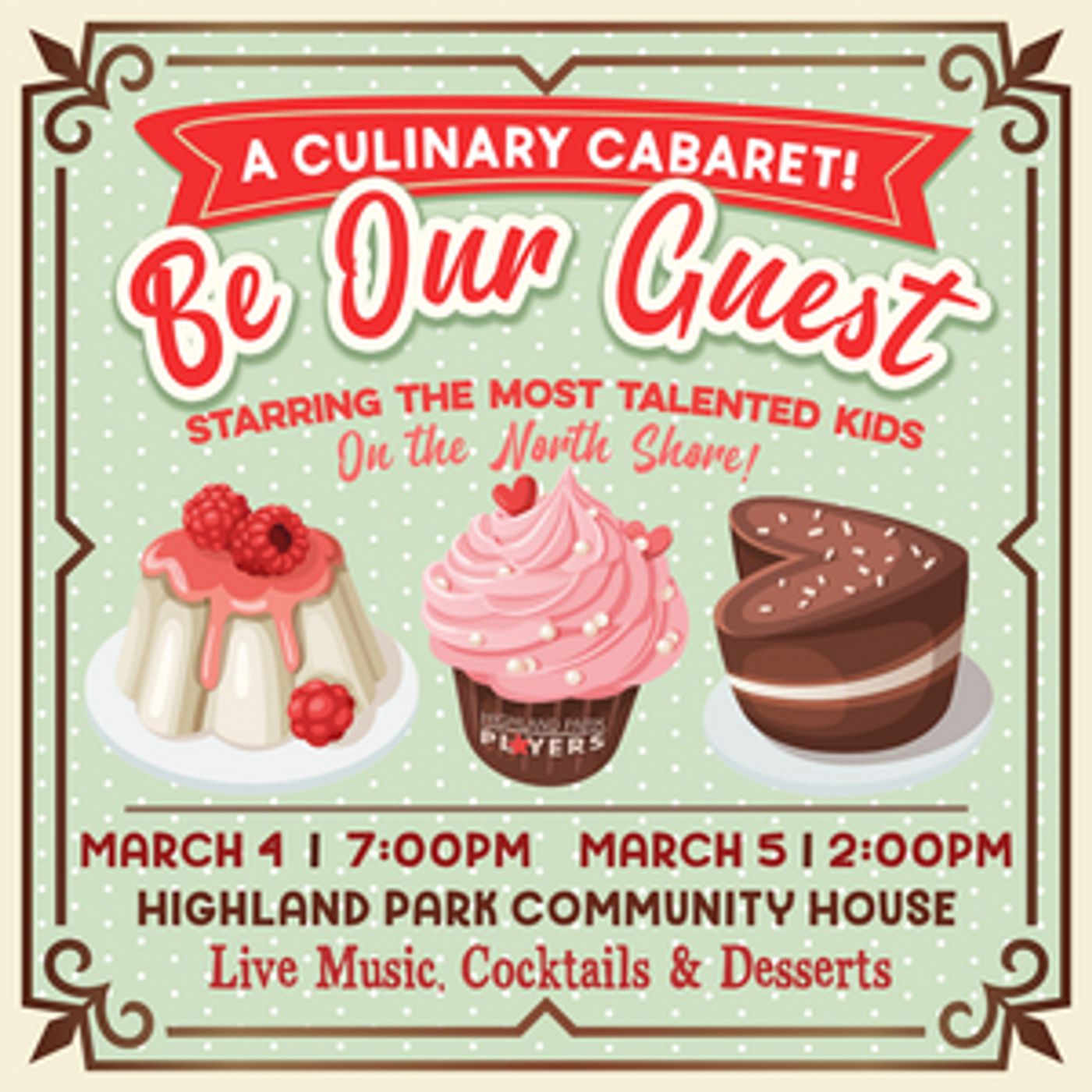 Highland Park Players Presents BE OUR GUEST! A CULINARY CABARET  Image