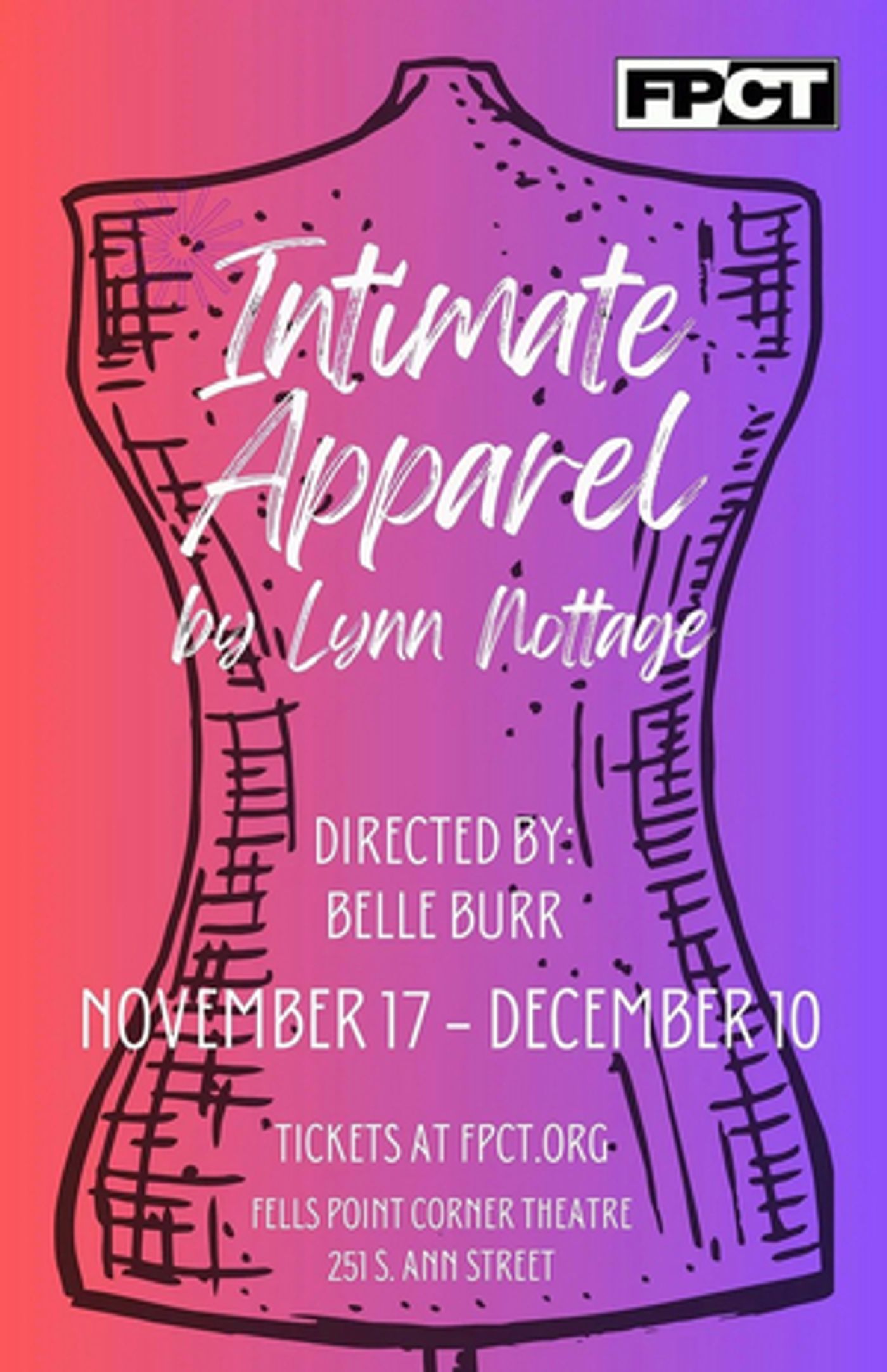 INTIMATE APPAREL Comes to Fells Point Corner Theatre in November  Image