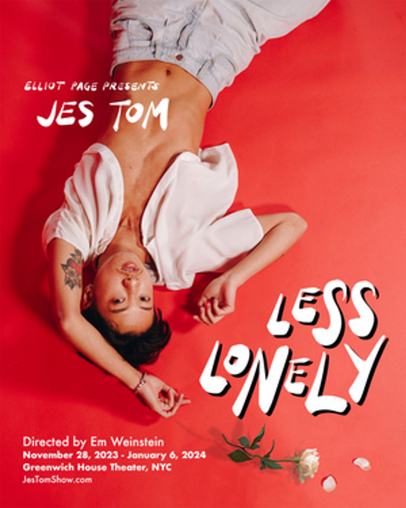 Jes Tom Will Bring LESS LONELY to Greenwich House Theater, Presented by Elliot Page  Image