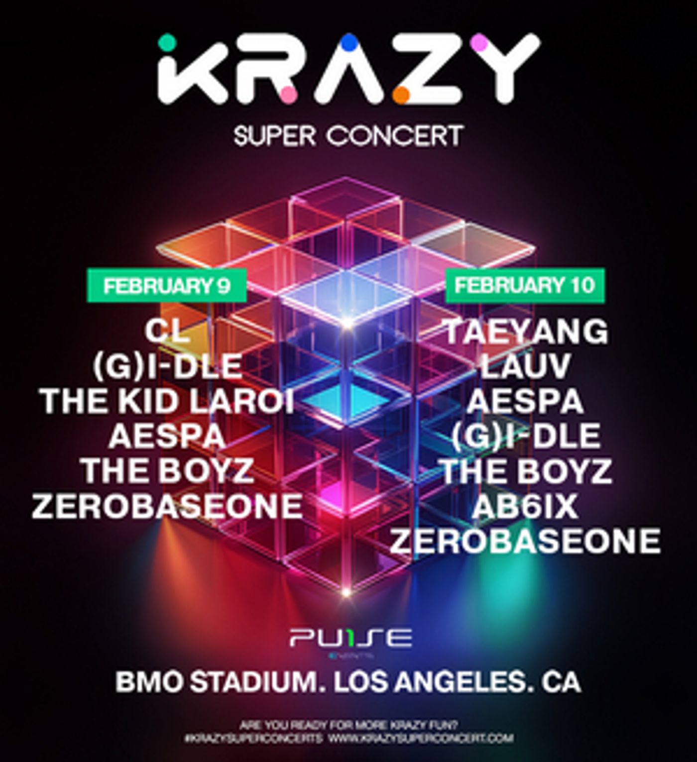 KRAZY SUPER CONCERT Adds Second Show With CL and The Kid LAROI  Image