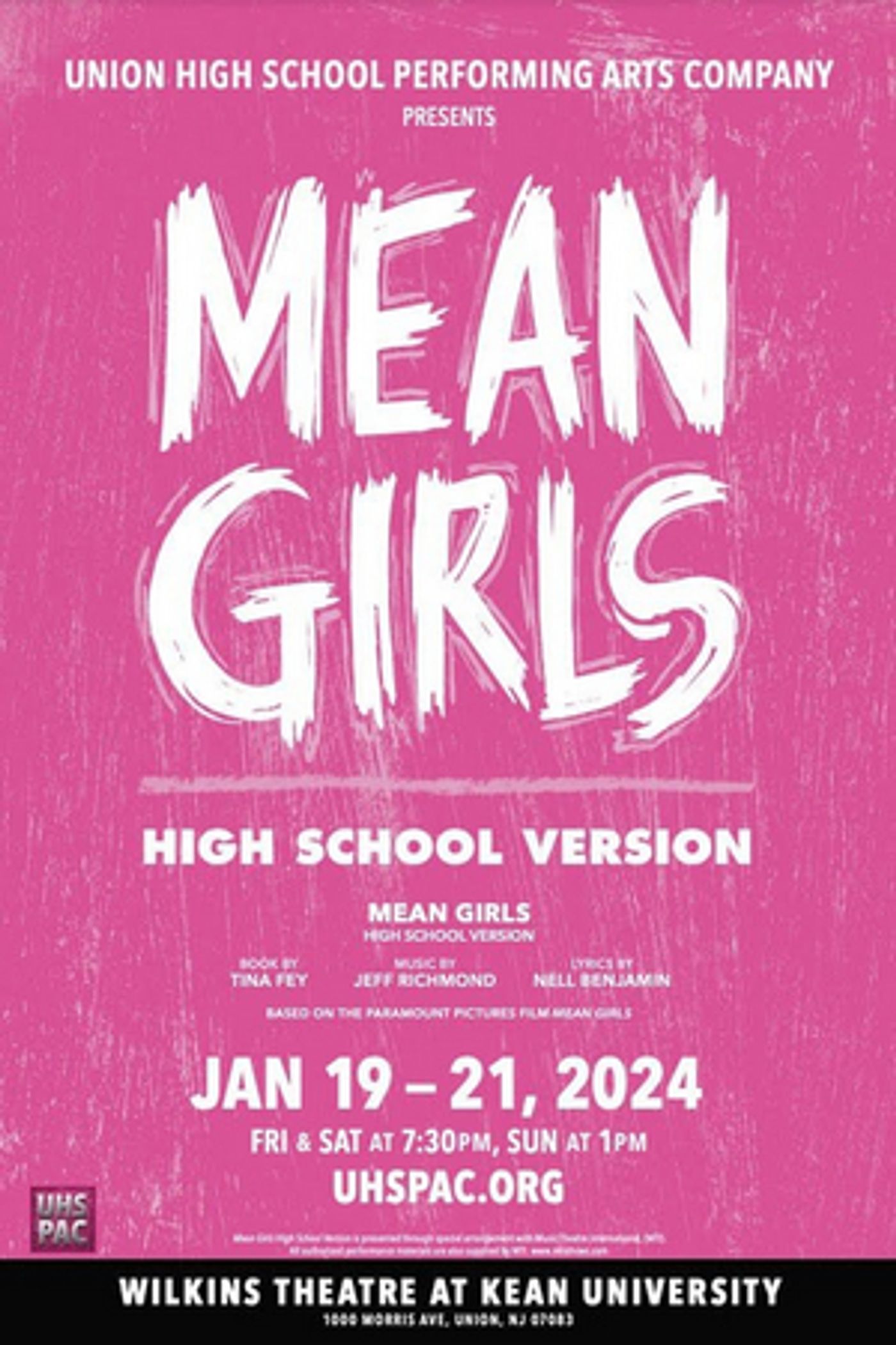 MEAN GIRLS High School Version Will Be Performed by Union High School Performing Arts Company This Month  Image