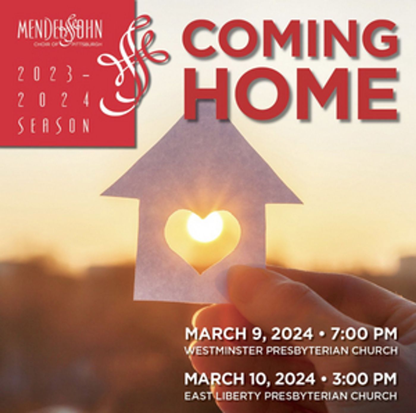 Mendelssohn Choir of Pittsburgh Performs COMING HOME in March  Image