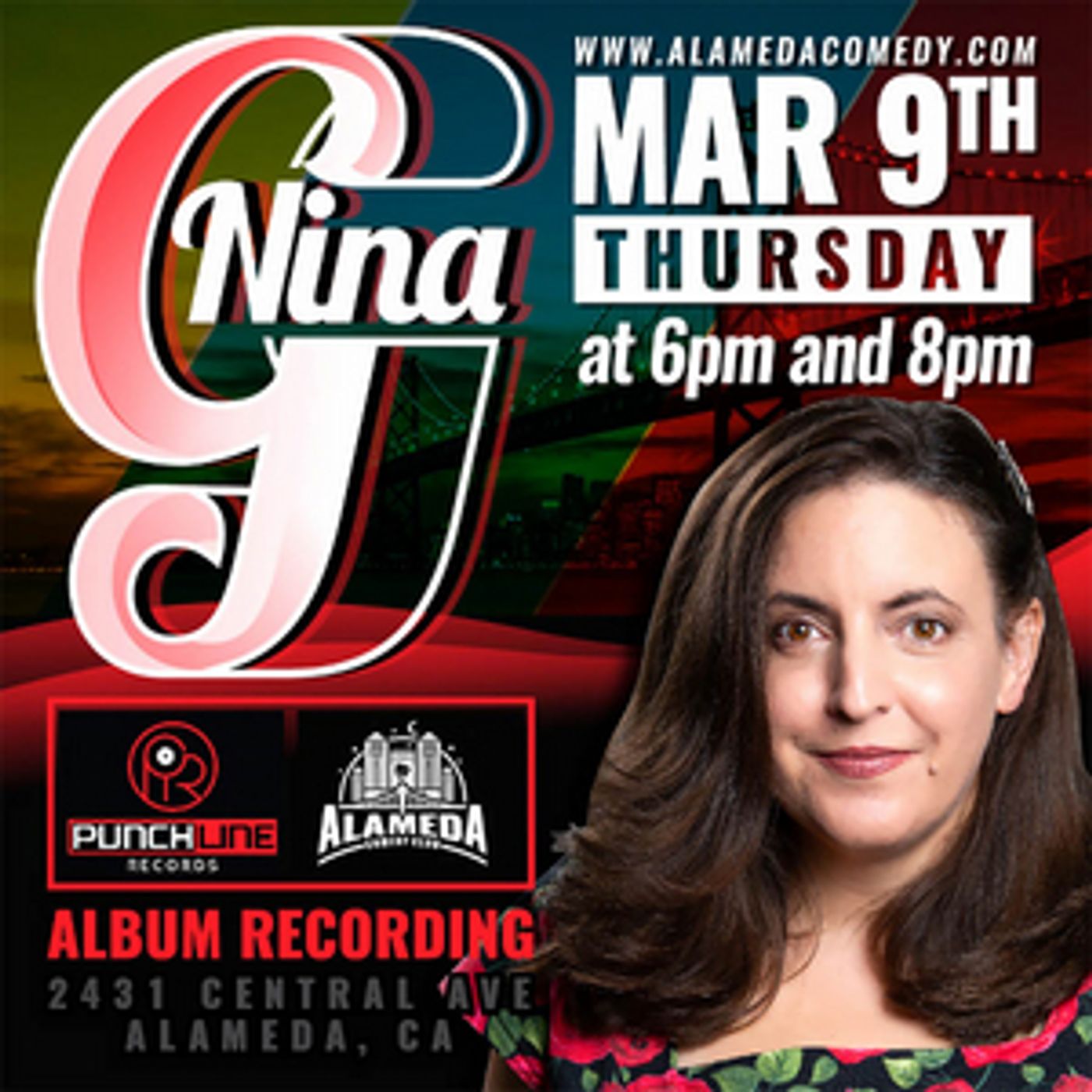 Nina G, One Of The First Stuttering Comedians, Records Debut Solo Album And Live Show At The Alameda Comedy Club  Image