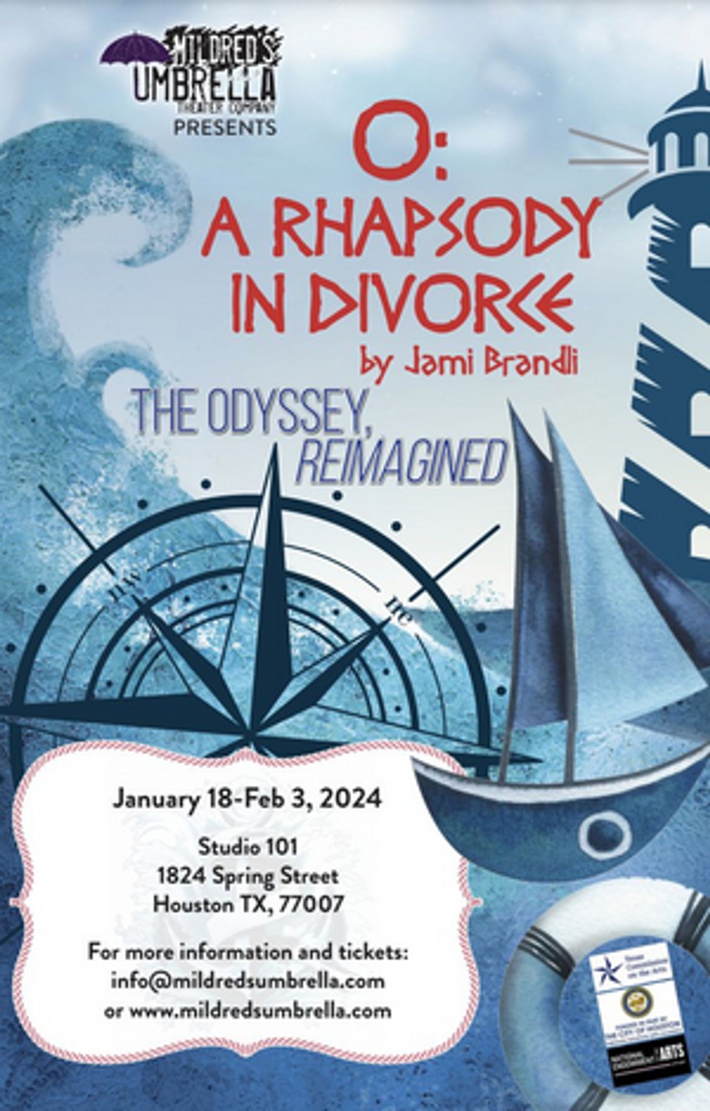 O: A RHAPSODY IN DIVORCE  Comes to Mildred's Umbrella This Week  Image