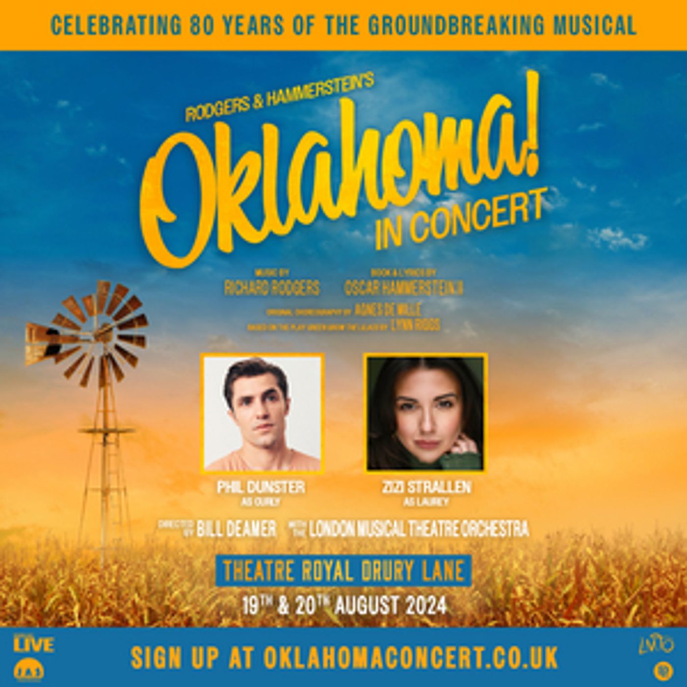 Phil Dunster and Zizi Strallen Will Lead Rodgers & Hammerstein's OKLAHOMA! at Theatre Royal Drury Lane  Image