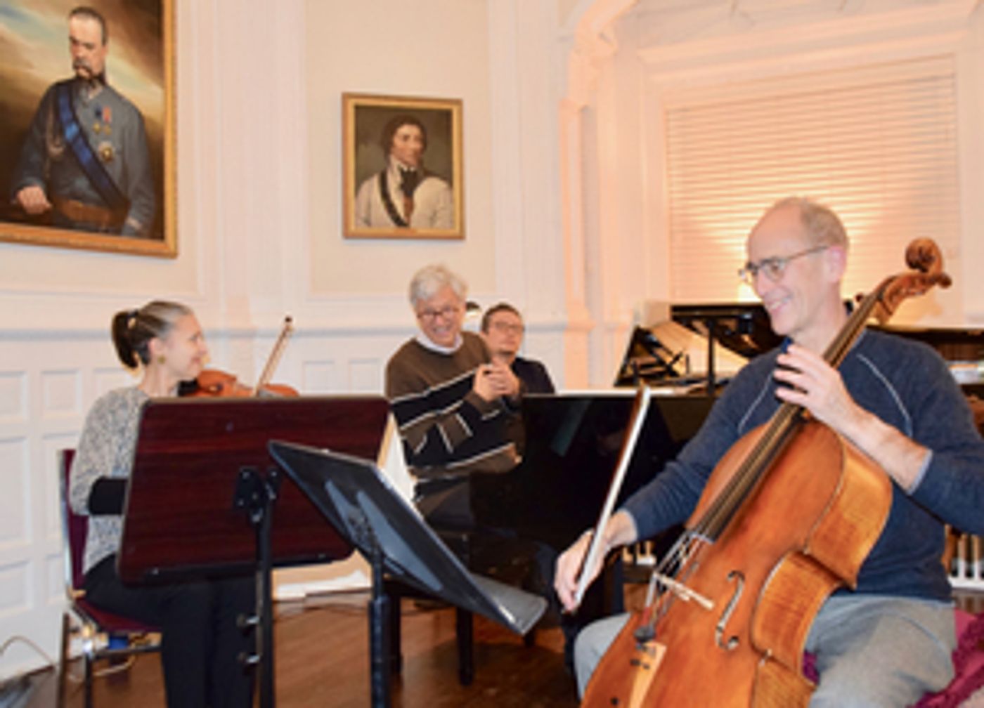 Pianist Brian Ganz, Cellist Carter Brey, violinist Laura Colgate in Chopin Chamber Music Concert at Strathmore  Image