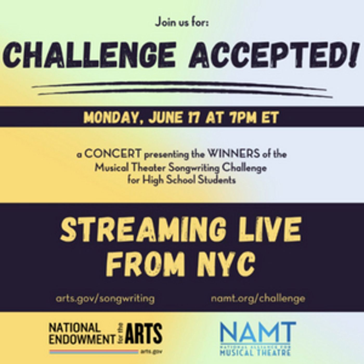 Program Mentors and Cast Revealed For Challenge Accepted! A Concert Presenting The Winners Of The Musical Theater Songwriting Challenge  Image
