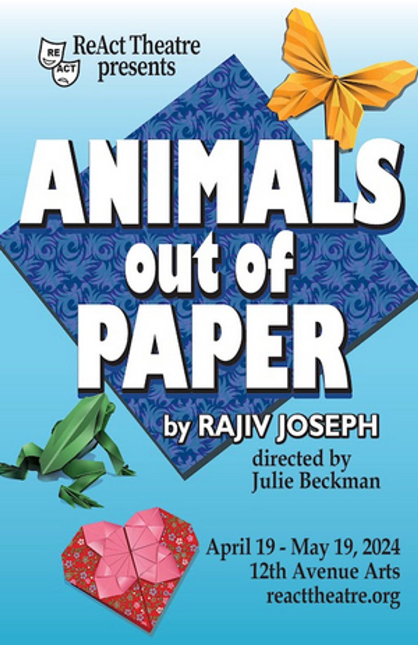 Seattle Premiere of ANIMALS OUT OF PAPER Comes to ReAct Theatre in April  Image