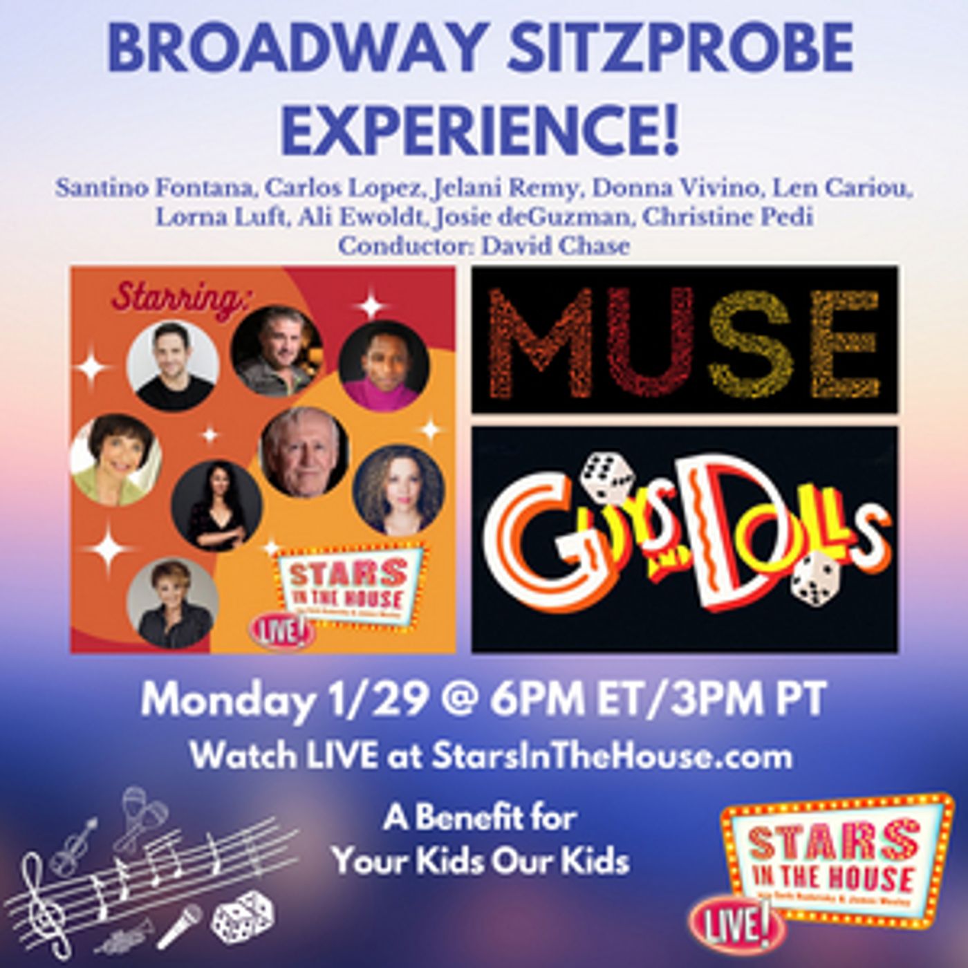 Stars in the House Will Stream First-Ever BROADWAY SITZPROBE EXPERIENCE With Songs From GUYS AND DOLLS  Image