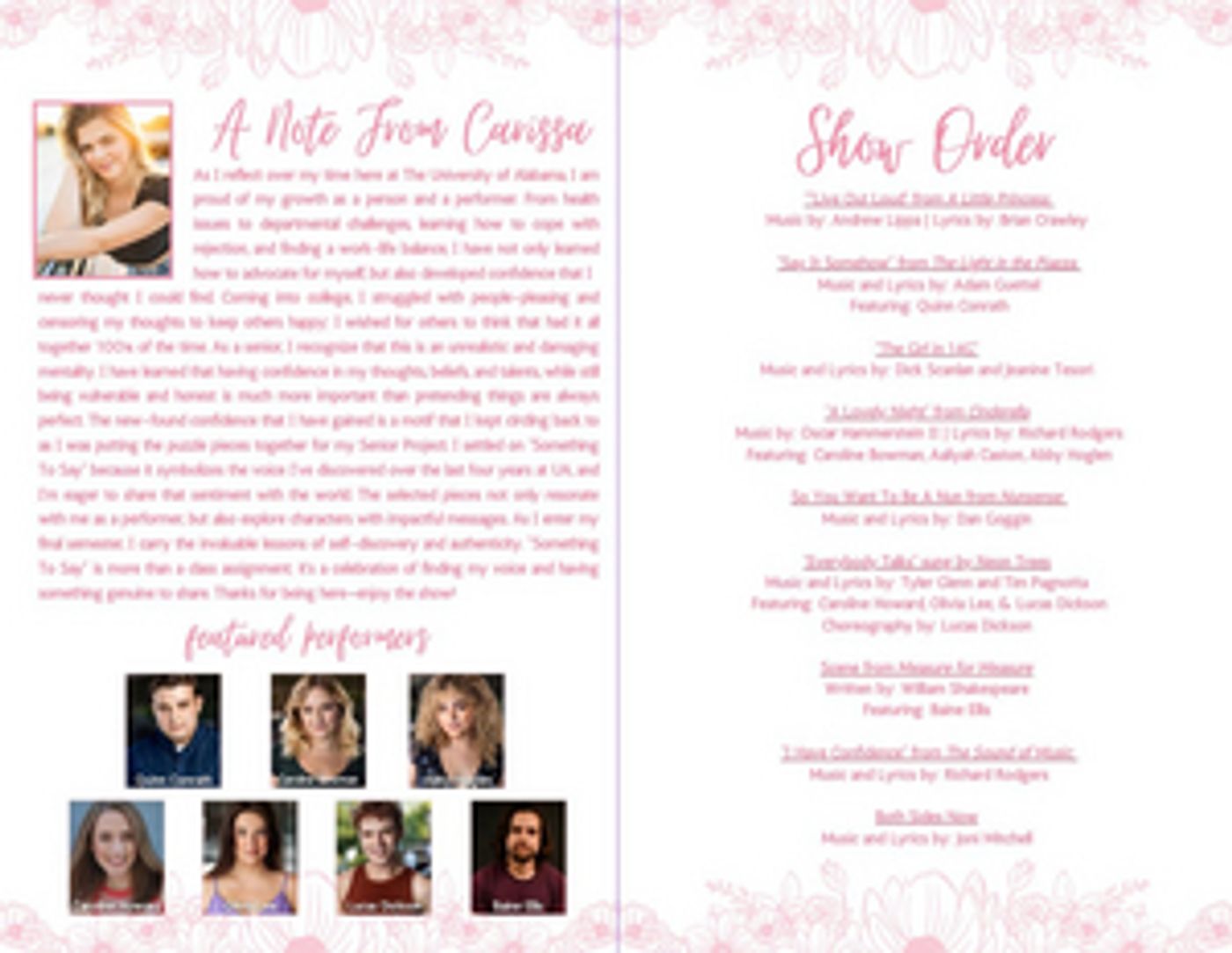 Student Blog: A Small Glimpse of Senior Year as a Musical Theatre Major  Image