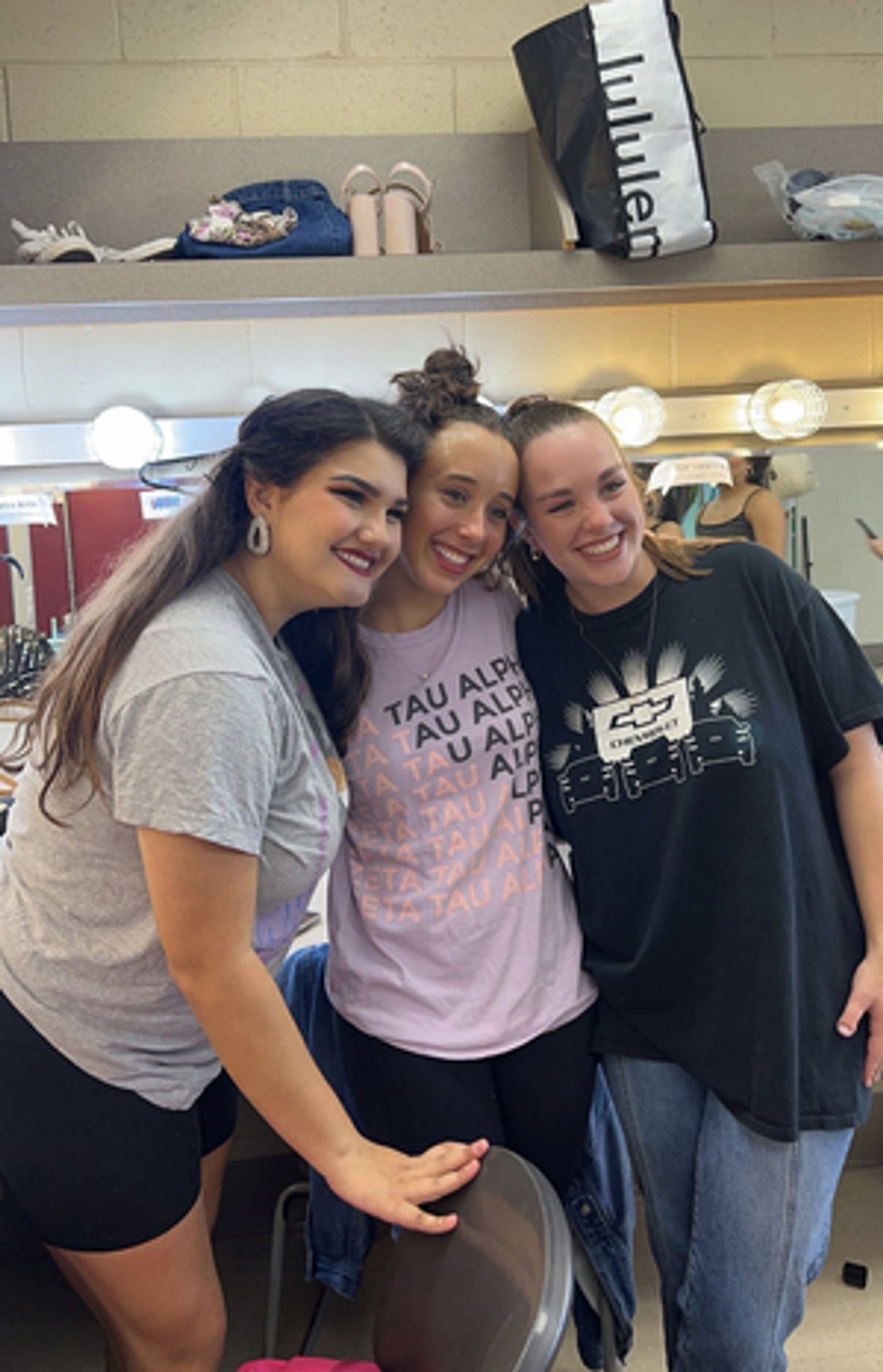 The three understudies/swings that went on for our first full dress rehearsal of The Prom!