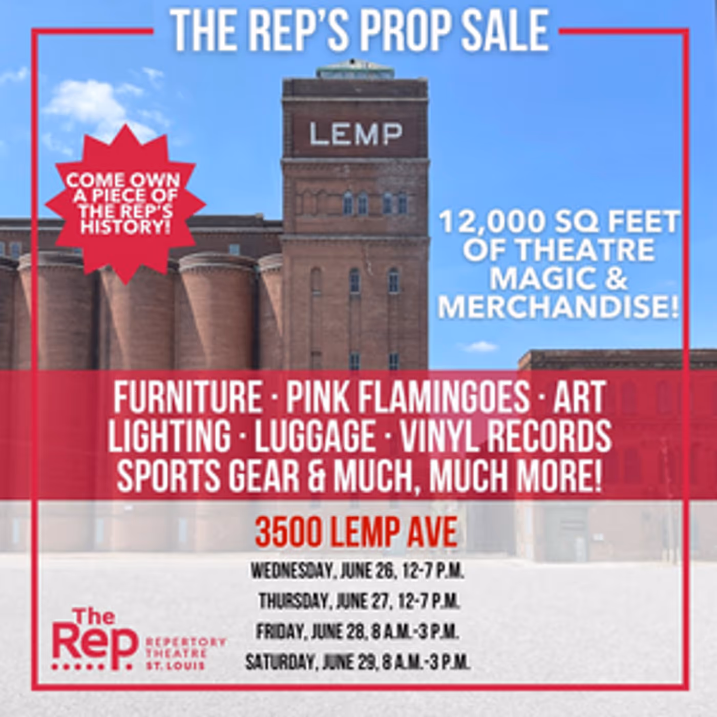 The Repertory Theatre of St. Louis Will Host Public Prop Sale  Image