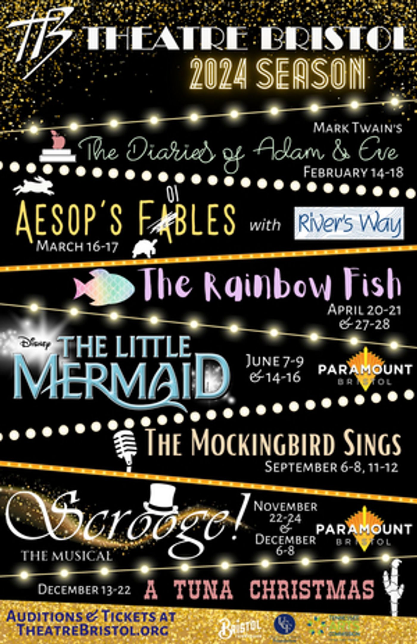 Theatre Bristol Reveals 2024 Season; THE LITTLE MERMAID, SCROOGE!, and More!  Image