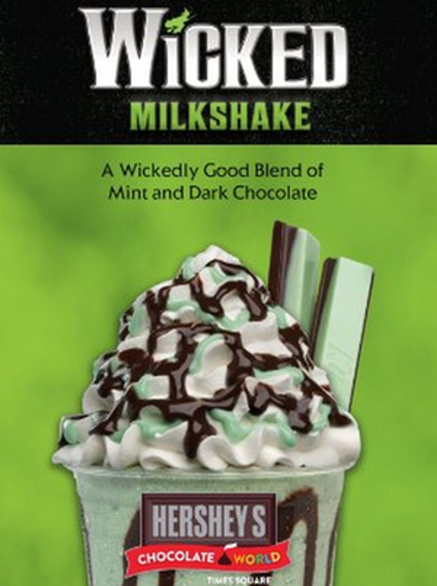 WICKED Milkshake Available at Hershey's Chocolate World in Honor of the Musical's 20th Anniversary  Image