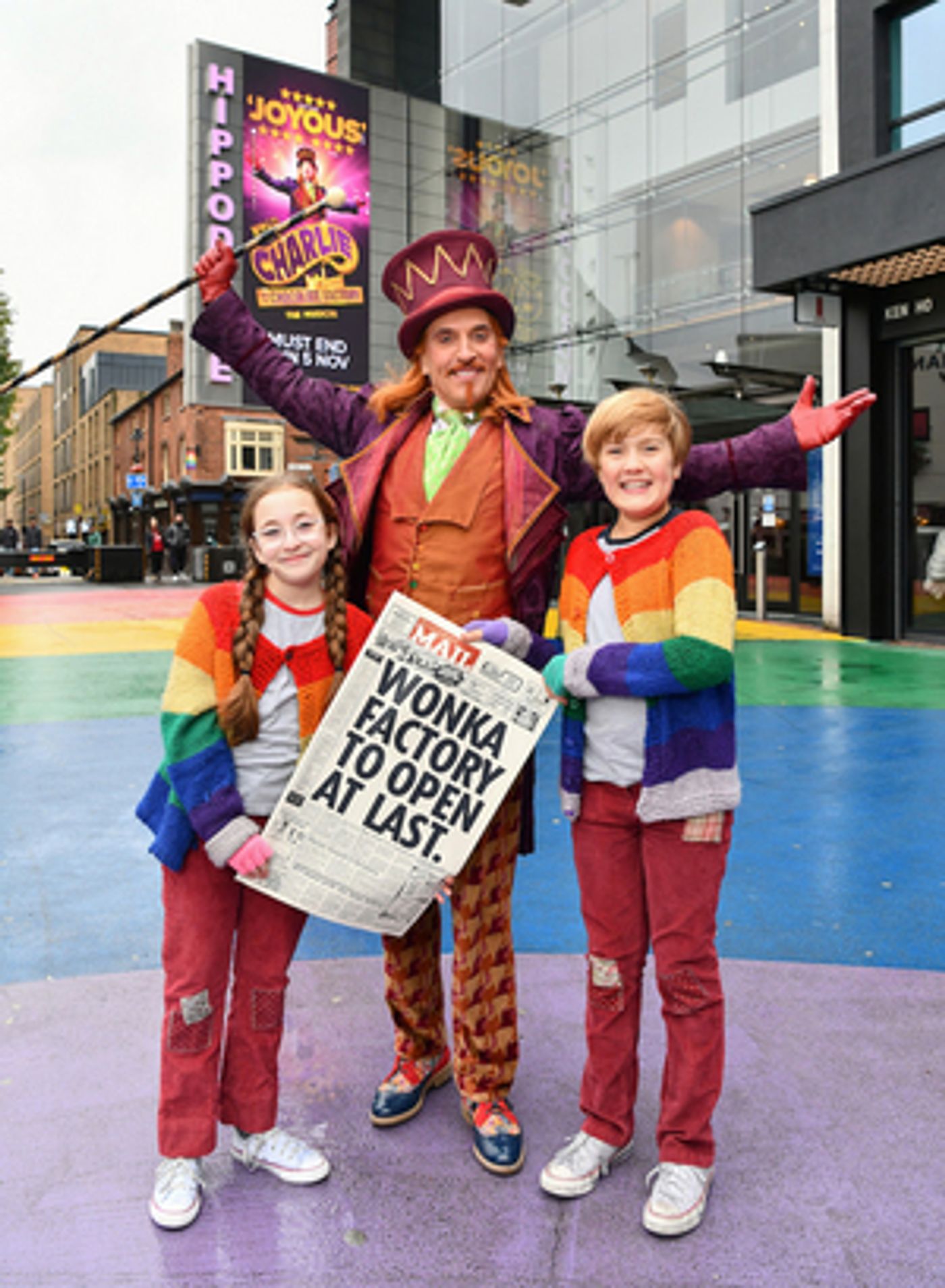 Willy Wonka Arrives in Birmingham to Celebrate CHARLIE AND THE CHOCOLATE FACTORY - THE MUSICAL  Image