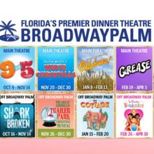 9 TO 5, OKLAHOMA!, WE WILL ROCK YOU, GREASE and WHITE CHRISTMAS Set for Broadway Palm