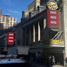 Photos: Broadway Marquees Light Up with 'NO Crime, NO Chaos, NO Casino'