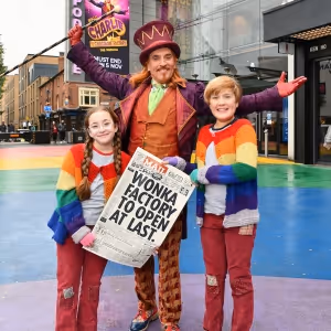 Willy Wonka Arrives in Birmingham to Celebrate CHARLIE AND THE CHOCOLATE FACTORY…