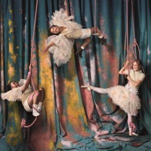 Full Cast Set For BALLET SHOES at The National Theatre