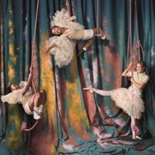 Full Cast Set For BALLET SHOES at The National Theatre