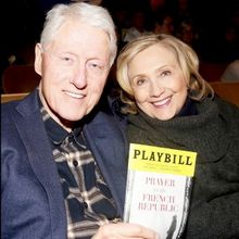 Photos: Bill and Hillary Clinton Visit PRAYER FOR THE FRENCH REPUBLIC