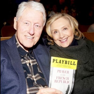 Photos: Bill and Hillary Clinton Visit PRAYER FOR THE FRENCH REPUBLIC