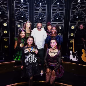 Photos: Olympic Medalists Rai Benjamin and Anita Alvarez Visit SIX on Broadway