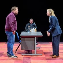 Photos: First Look at James Corden, Anna Maxwell Martin and Zachary Hart in THE CON