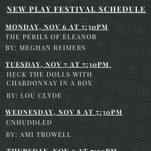 Centre Stage Announces THE 21ST ANNUAL NEW PLAY FESTIVAL