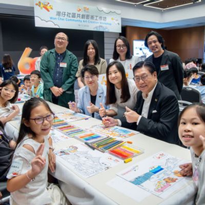 HKTDC Marks 60th Anniversary With Community Mega Artwork Created by 100 Students