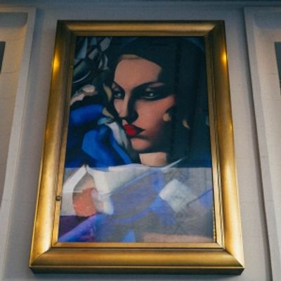 Photos: Selected Works of Tamara de Lempicka Are On Display Outside the Longacre Theatre