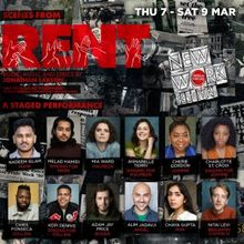 Cast Set For Made at Curve's SCENES FROM RENT Staged Performance