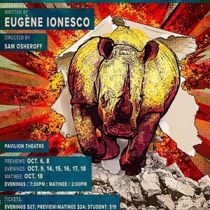 RHINOCEROS Comes to the Pavilion Theatre in October