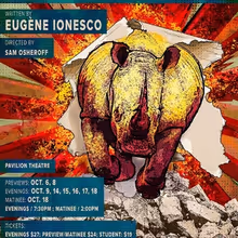 RHINOCEROS Comes to the Pavilion Theatre in October