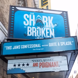 Up on the Marquee: THE SHARK IS BROKEN