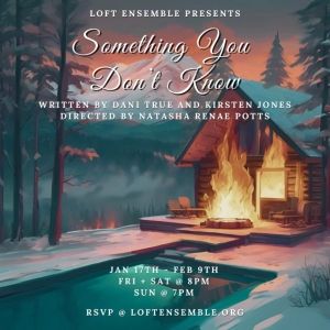 SOMETHING YOU DON'T KNOW Will Make World Premiere in Sawyer's Playhouse at Loft…