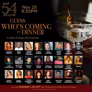 Solea Pfeiffer and Tiffany Mann Come to 54 Below in GUESS WHO'S COMING TO DINNER?