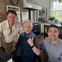 Photos: Dick Cavett Records Voiceover For Off-Broadway's GENE & GILDA At 59E59 Theate