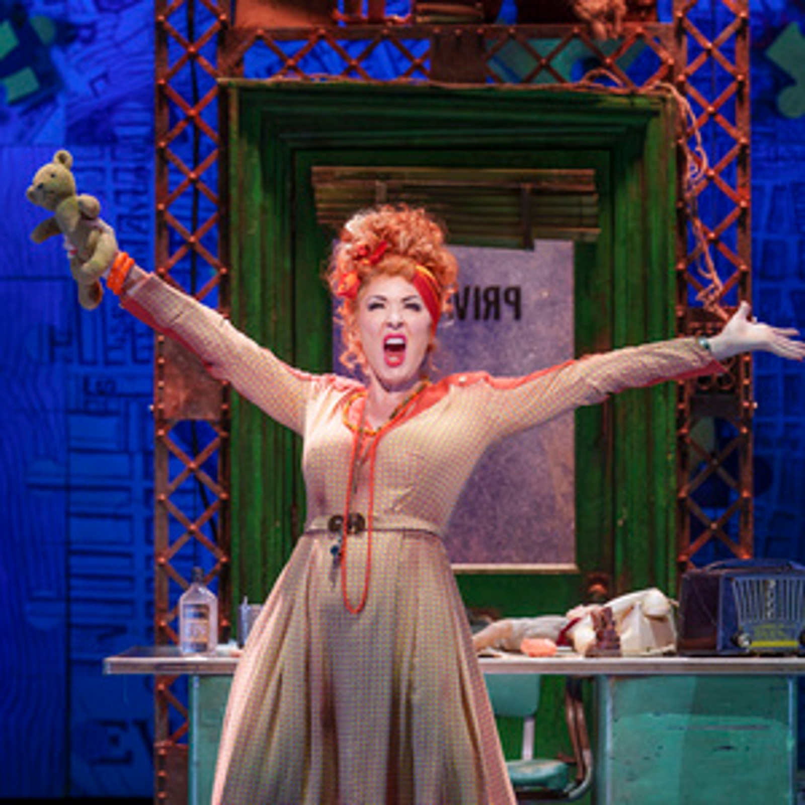 Photos: Claire Sweeney as Miss Hannigan in ANNIE UK and Ireland Tour