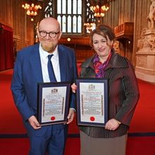 Dame Rosemary Squire And Sir Howard Panter Receive Freedom Of The City Of London