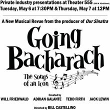 GOING BACHARACH A New Revue To Hold Private Industry Presentations