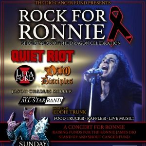 ROCK FOR RONNIE Concert Set For May 19 At Warner Center Park To Benefit Dio Cancer…