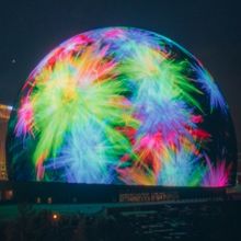 Photos: Sphere in Las Vegas Illuminates Entire Exterior For The First Time