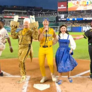 Disney's BEAUTY AND THE BEAST Takes The Field With Derek Klena And The Savannah Banan