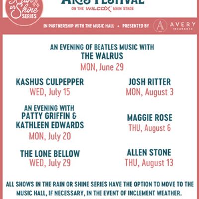 RAIN OR SHINE SERIES to Return at Prescott Park Arts Festival