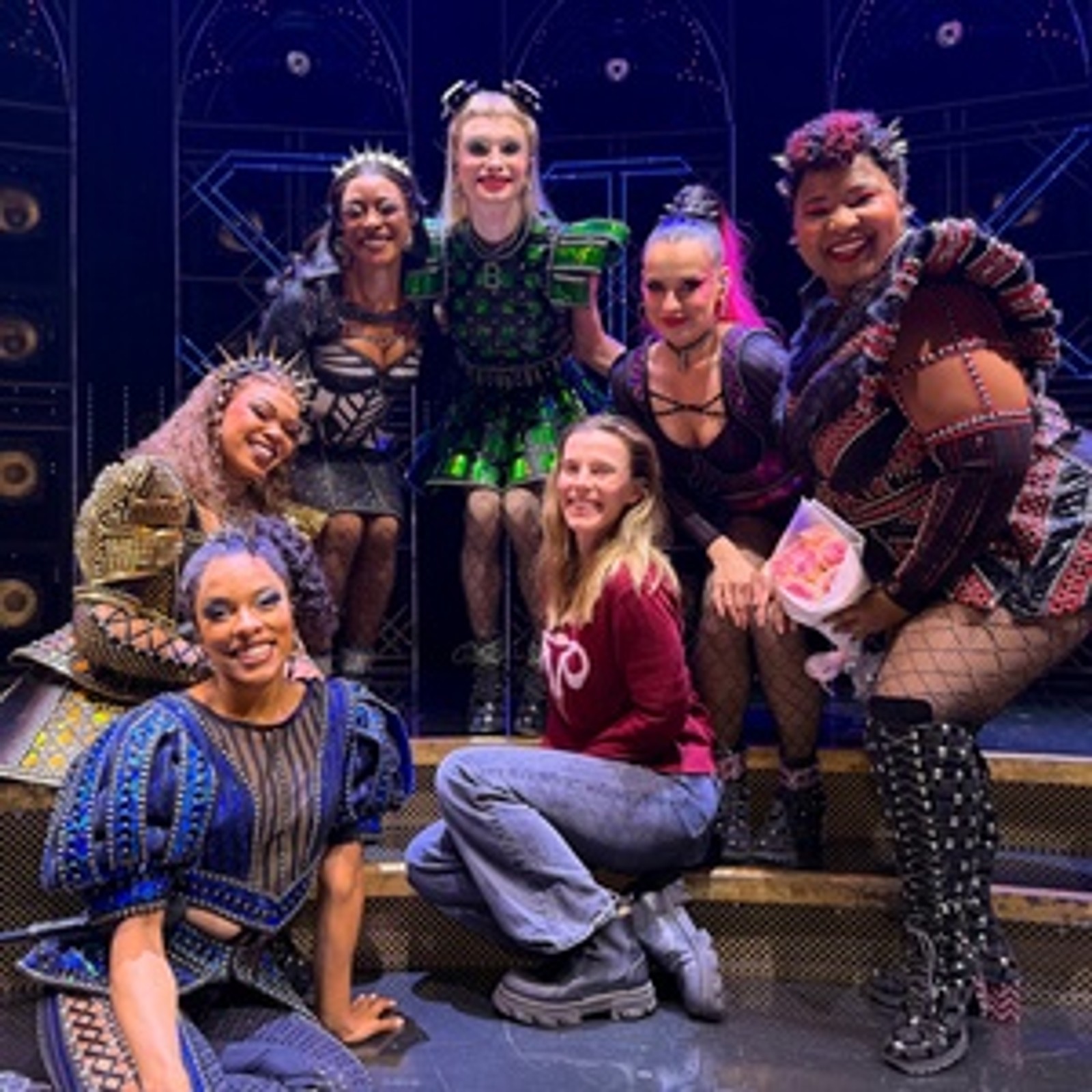 Photos: Betty Gilpin Visits SIX on Broadway