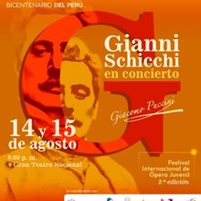 GIANNI SCHICCHI EN CONCIERTO Comes to Gran Teatro Nacional