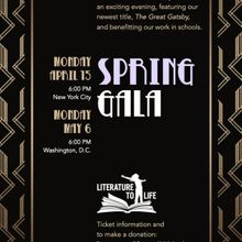 Literature to Life Will Host Spring Galas in New York City and Washington, D.C.