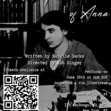 AN INTERPRETATION OF ANNA To Be Presented At The Neurodivergent New Play Series This 